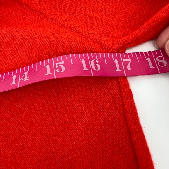 Reiss Torah Sweater Wool Cashmere Blend Womens Large Twist Neck Turtleneck Red - Picture 9 of 10